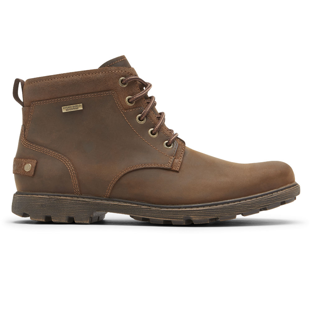 Rockport Boots For Mens Brown - Rugged Bucks 2 Chukka - FZ6812537